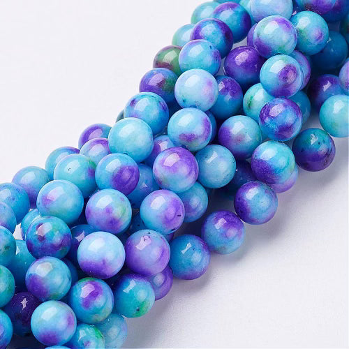 Purple and Blue Jade, 1 strand