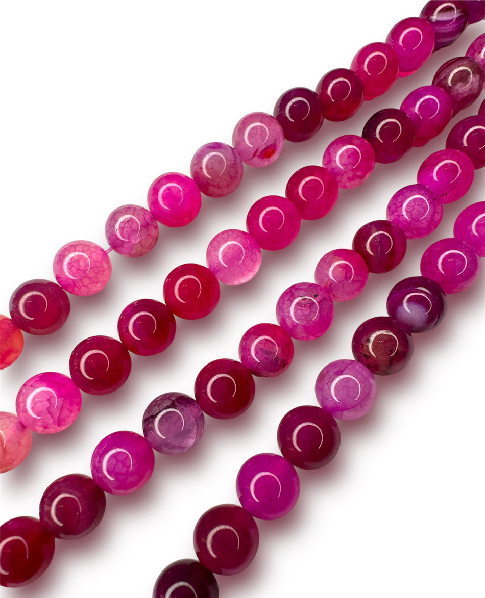 Agate Fuchsia 10mm