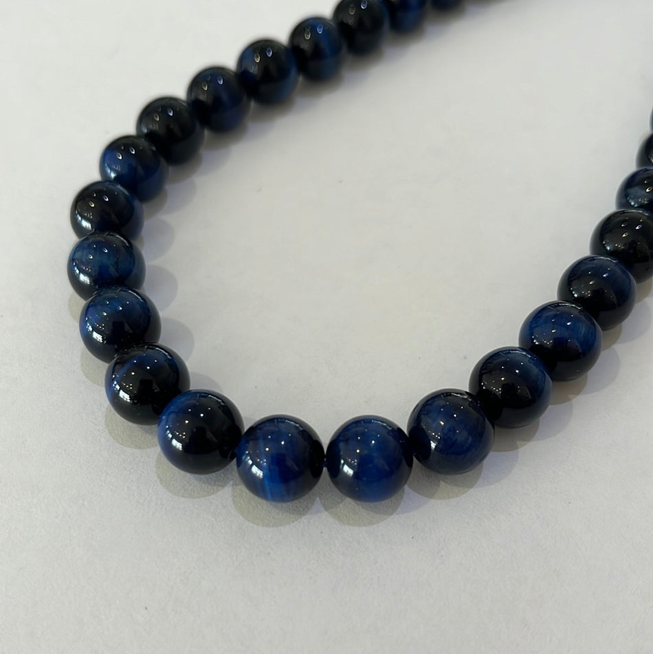 Blue Tiger Eye Gemstone 10mm
