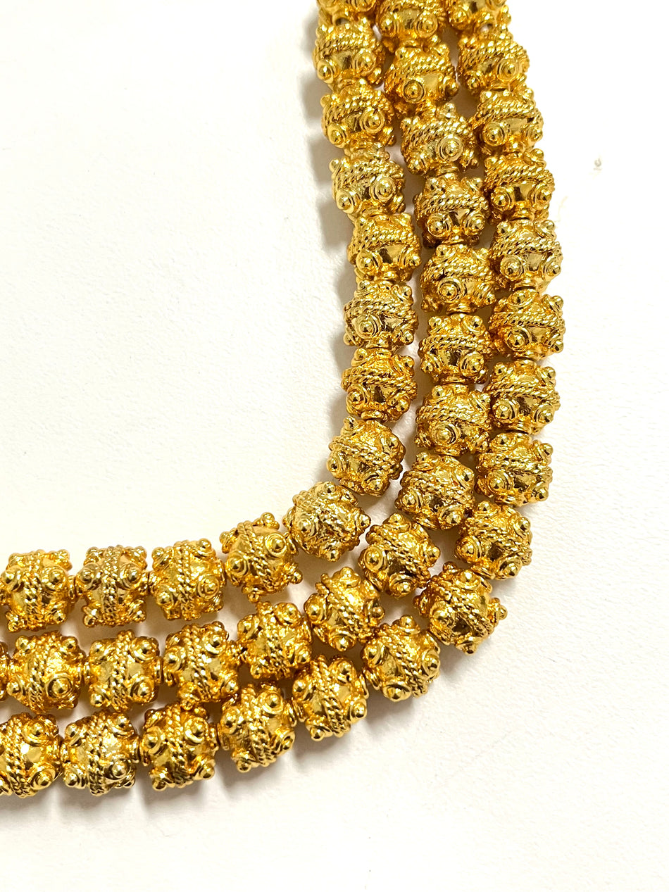 Gold-Filled Round Spacer Strand, 10mm