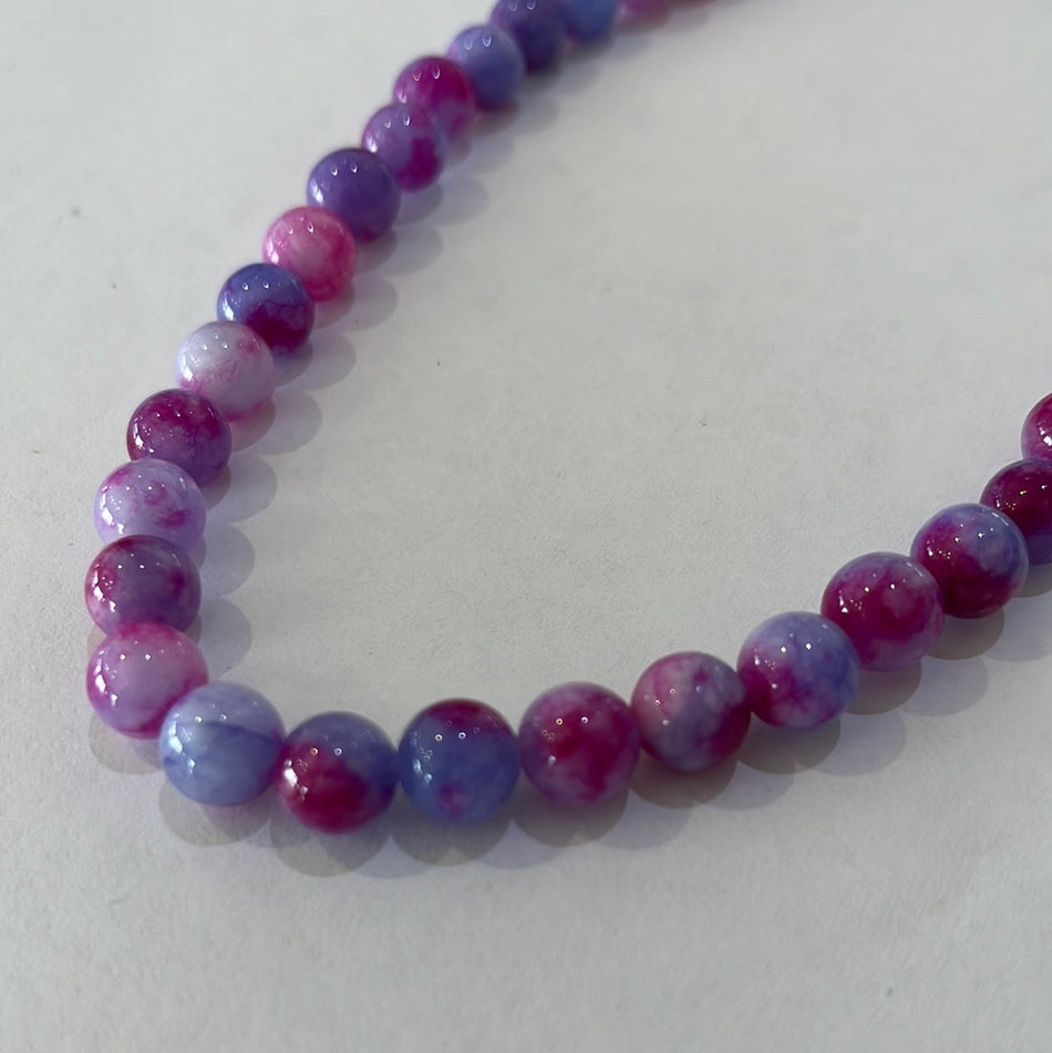 Light Purple Mix Jade 8mm