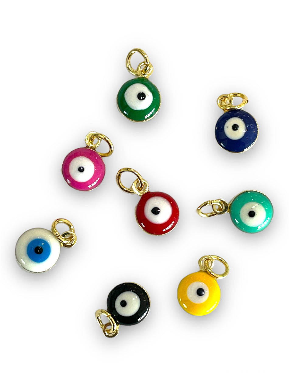 Multicolor Pendant Eyes, 8pcs