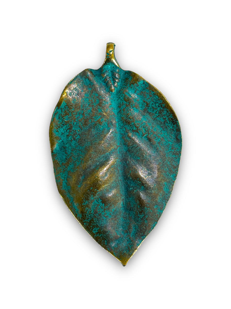 Verdigris Large Leaf, 1pc