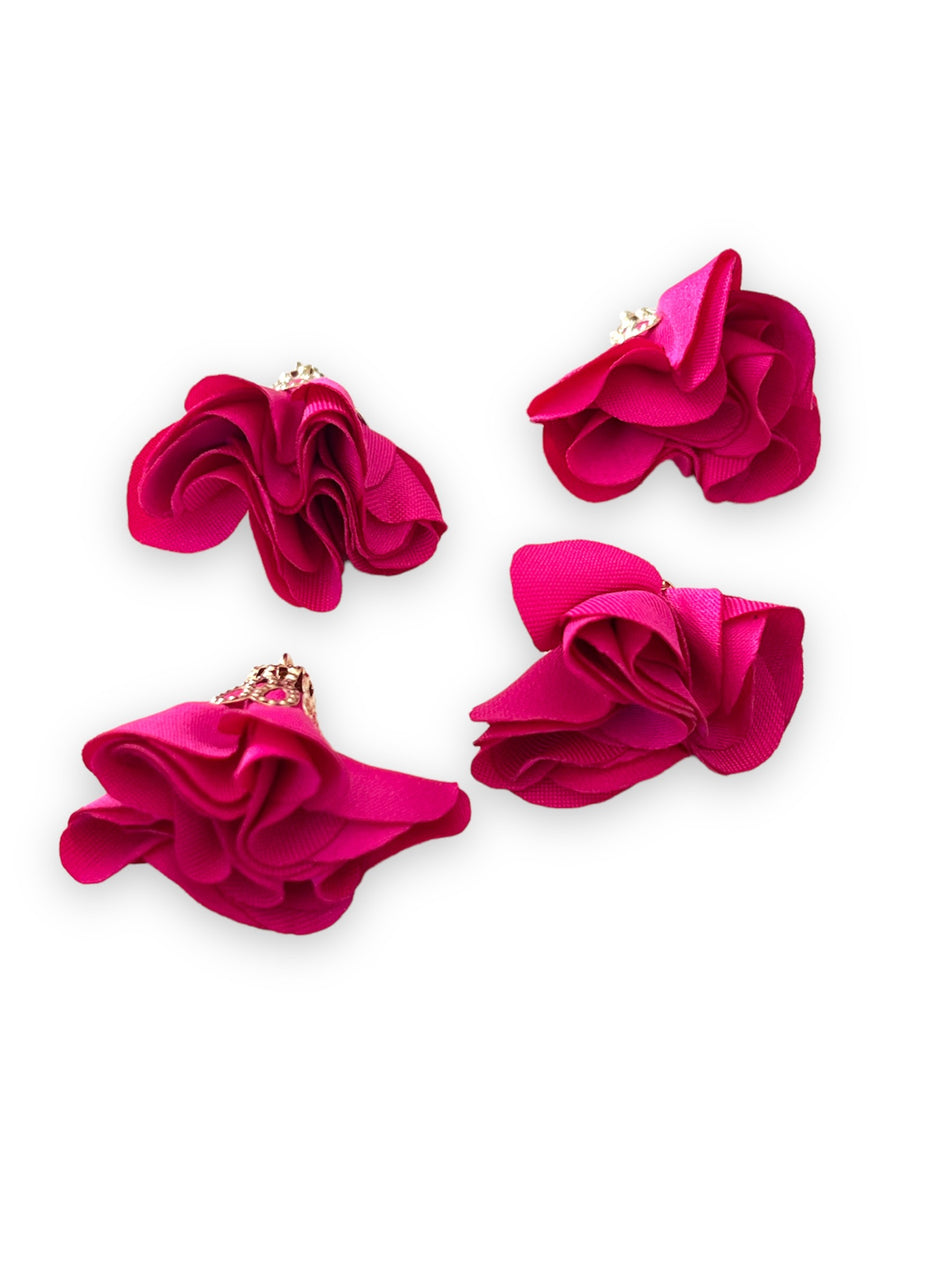 Flower Tassels, 4pcs