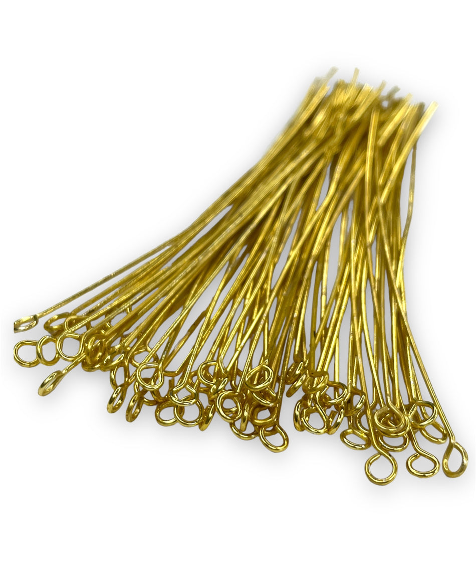 Gold Filled Eye Pin, 100pcs