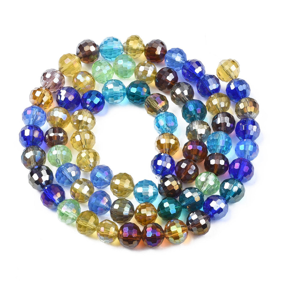 Round Glass Bead Strand 8mm, 54pcs