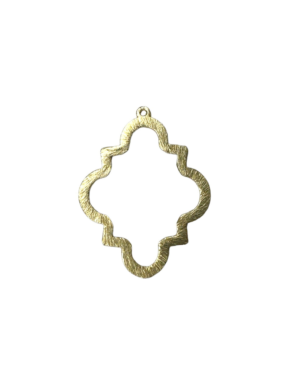 Gold Antique Design Pendant, 1pc