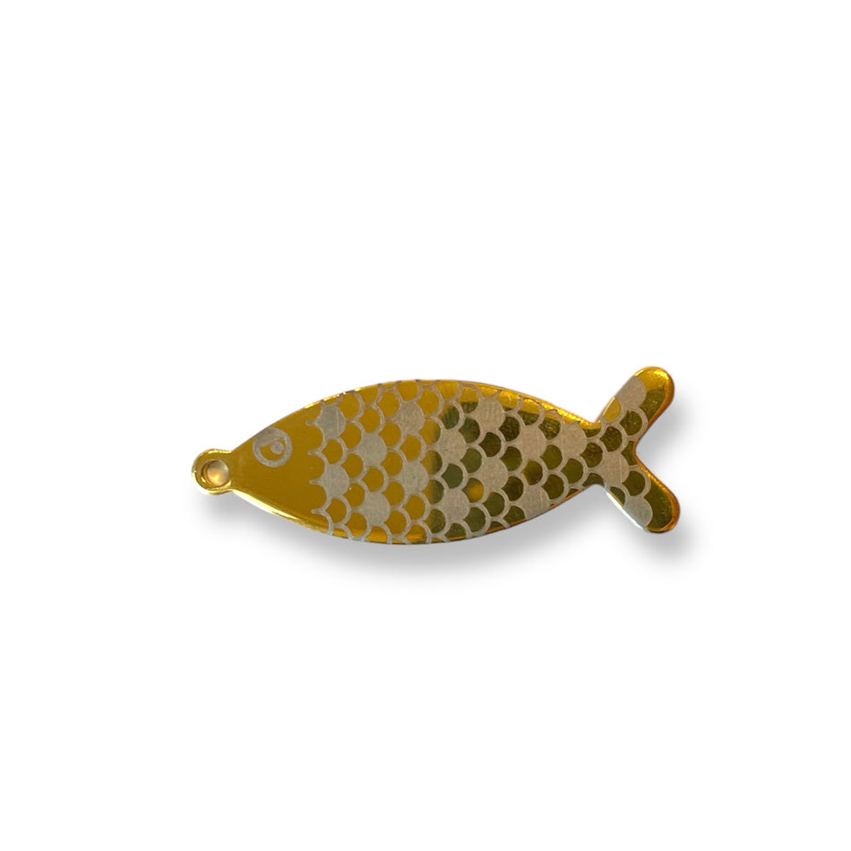 Stainless Steel Fish Pendant, 1pc
