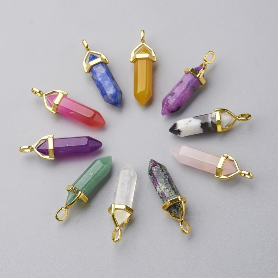 Gemstone Pendants, 1pc