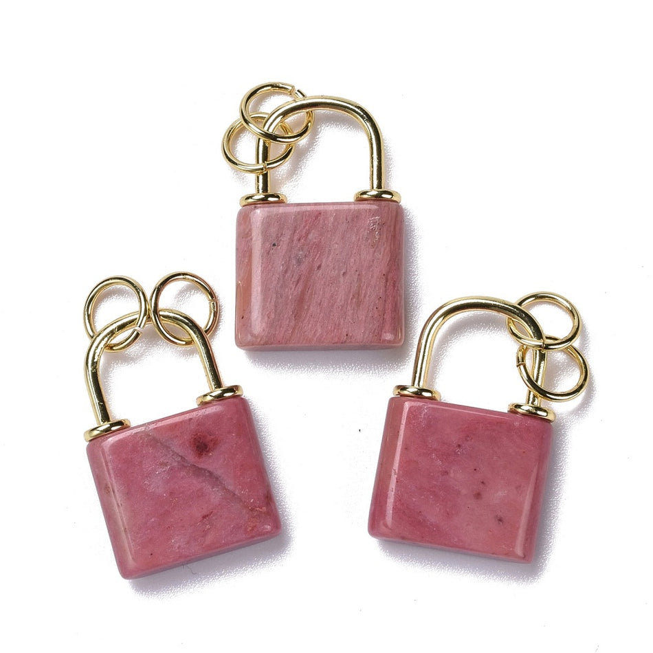 Magenta Gemstone Lock