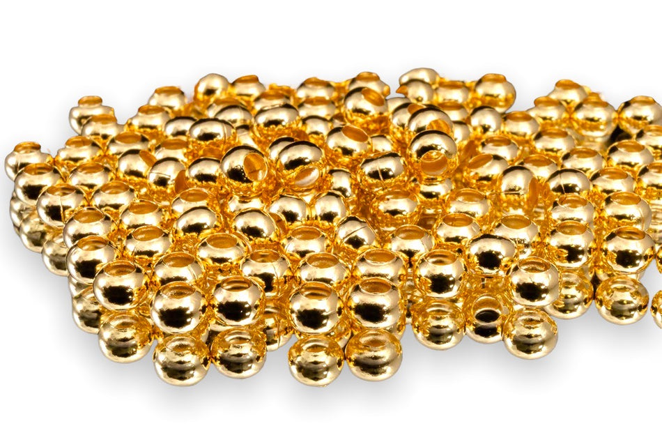 Metal Gold Seed Beads 6/0