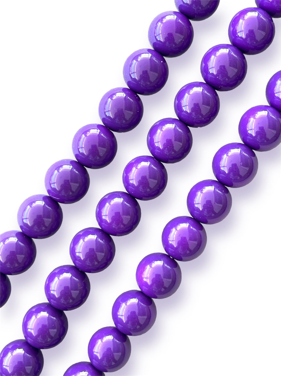 Purple Round Crystal Strand