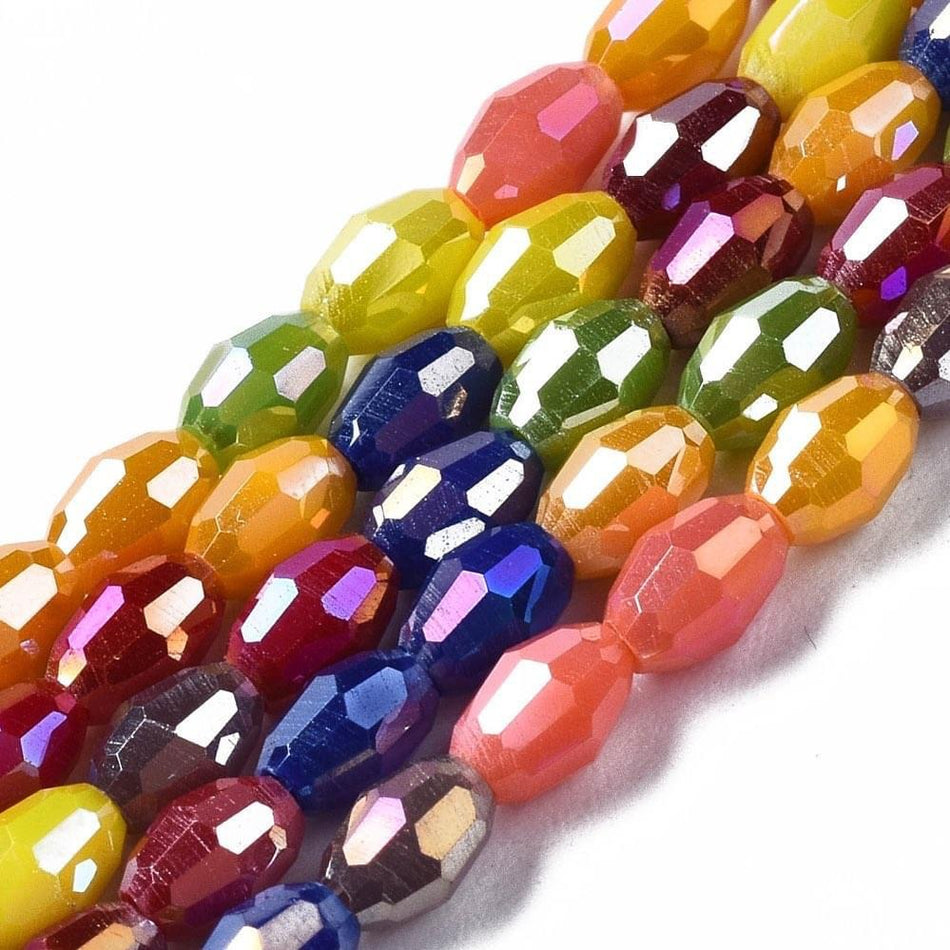 Bright Mix Crystals Strand, 100pcs