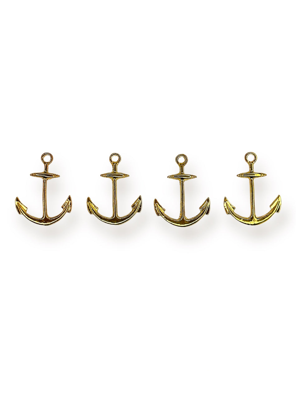 Gold-Filled Anchor, 4pcs