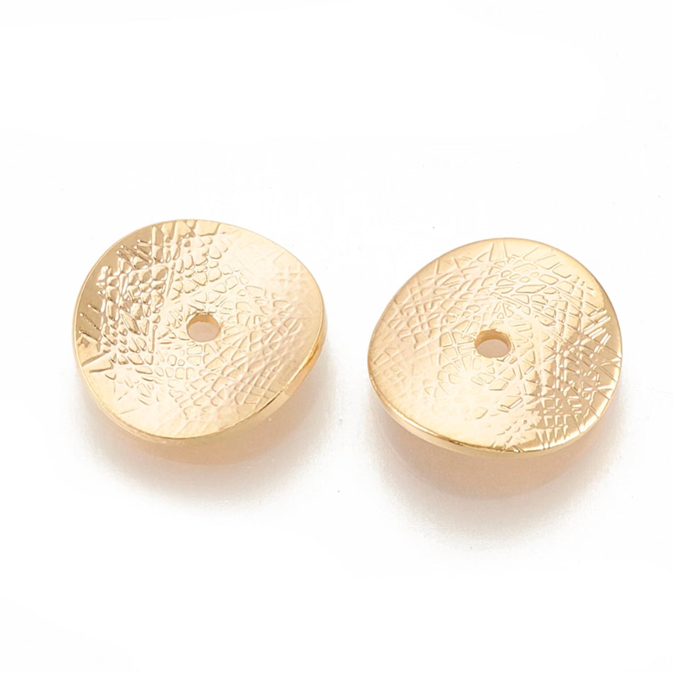 Gold Filled Disc Spacer, 8pcs