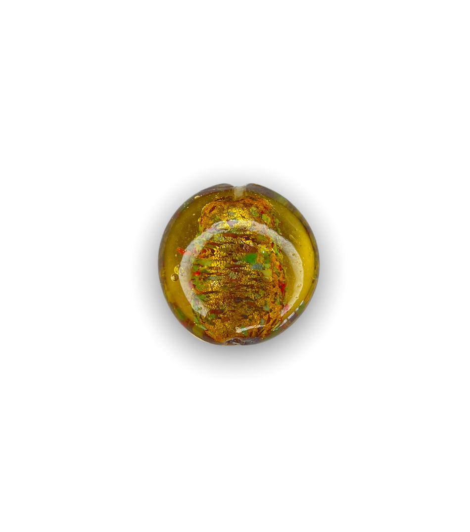 Round Amber Foil, 1pc