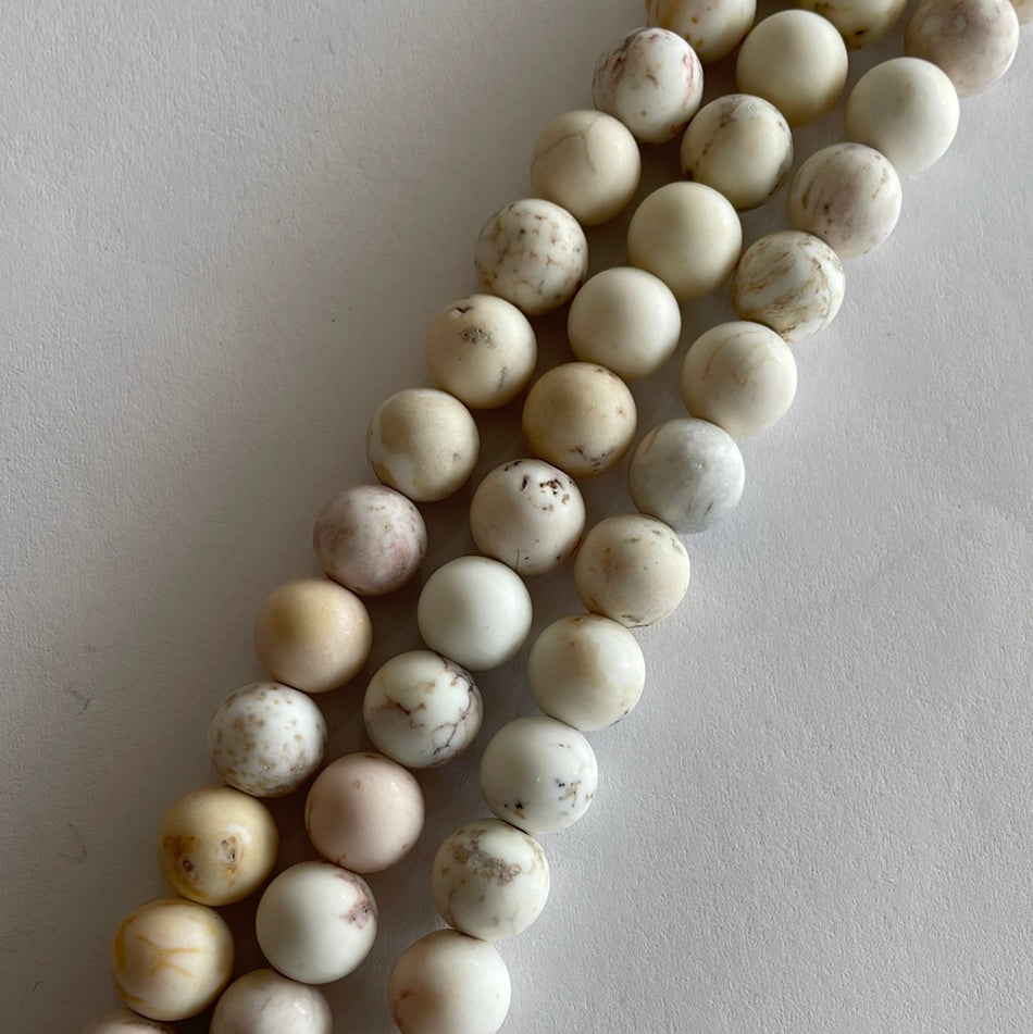 Cream Jasper Matte 8mm