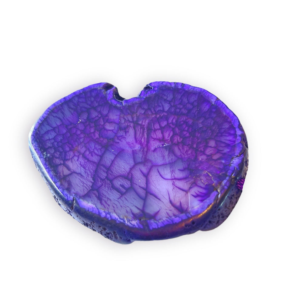 Purple Agate Slice 65mm, 1pc