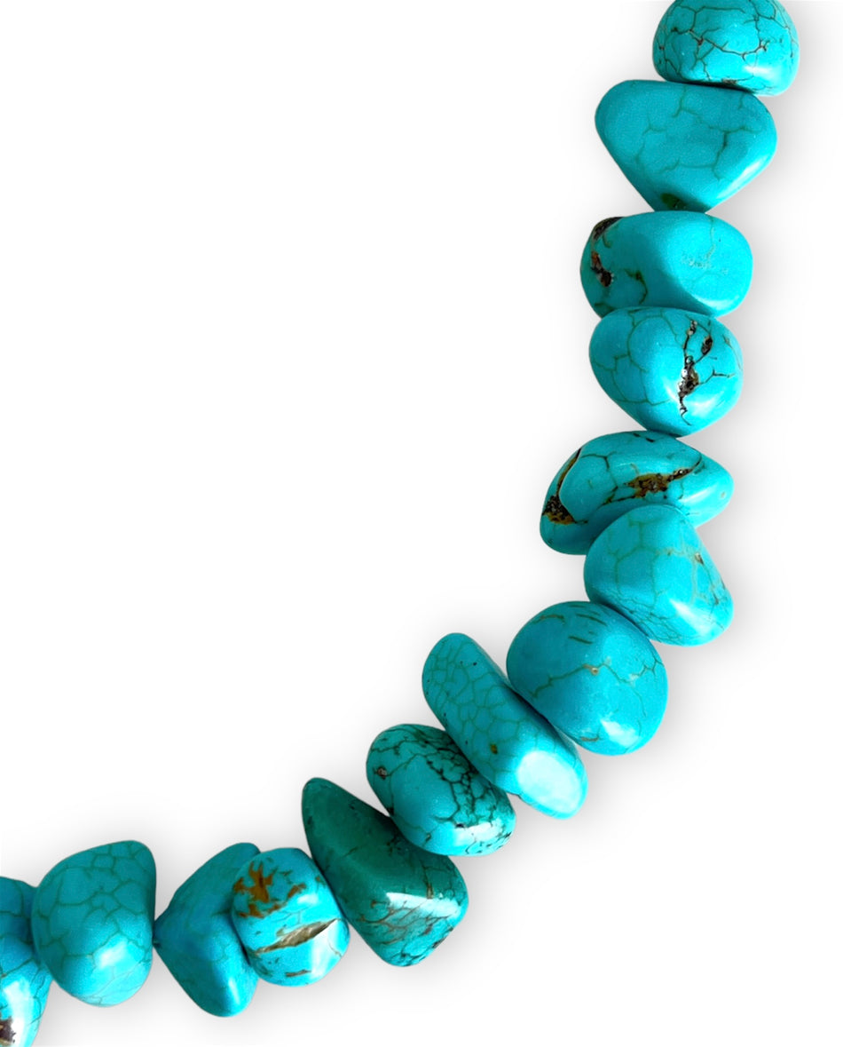 Turquoise Nugget Strand, 12mm