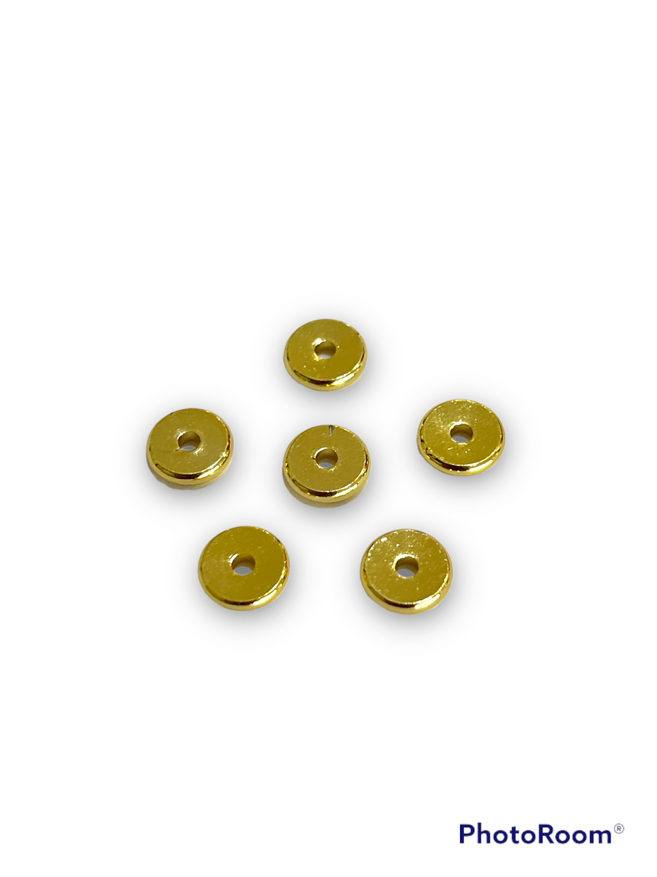 Gold-Filled Spacers, 6pcs