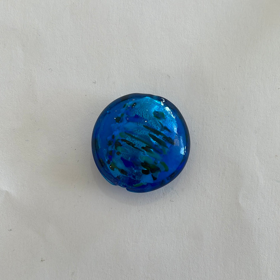 Round Royal Blue Foil